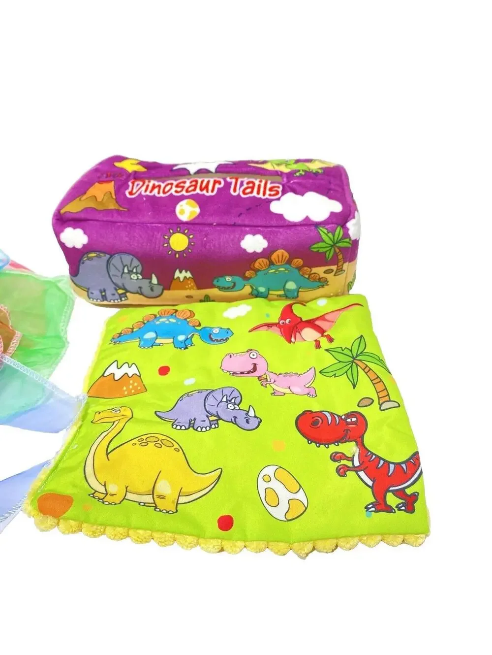Kids Brain Exercise Tissue Box Color Sorting Toy Sensory Purple Felt, New 1pc
